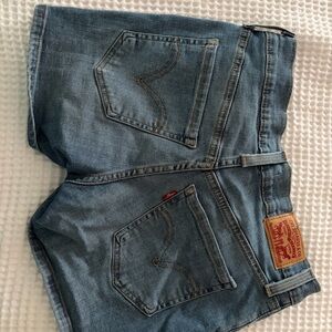 Levi's Medium Blue Denim Cutoff Shorts
